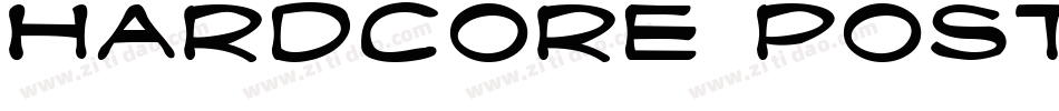 HARDCORE POSTER字体转换